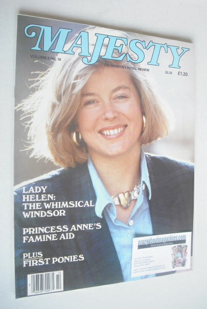 <!--1986-02-->Majesty magazine - Lady Helen Taylor cover (February 1986 - V