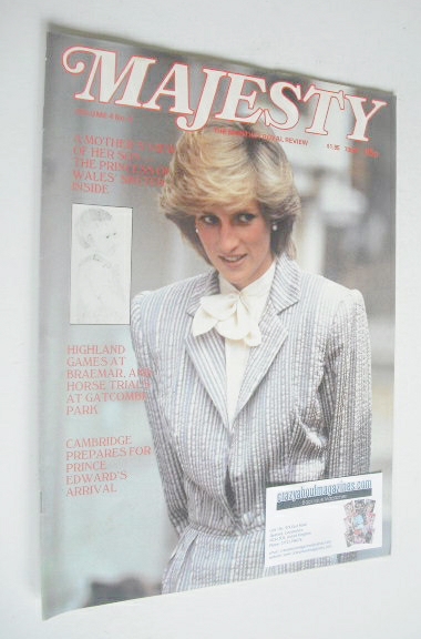 <!--1983-10-->Majesty magazine - Princess Diana cover (October 1983 - Volum