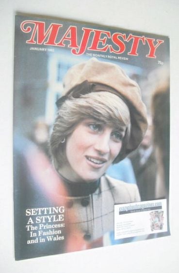 <!--1983-01-->Majesty magazine - Princess Diana cover (January 1983 - Volum