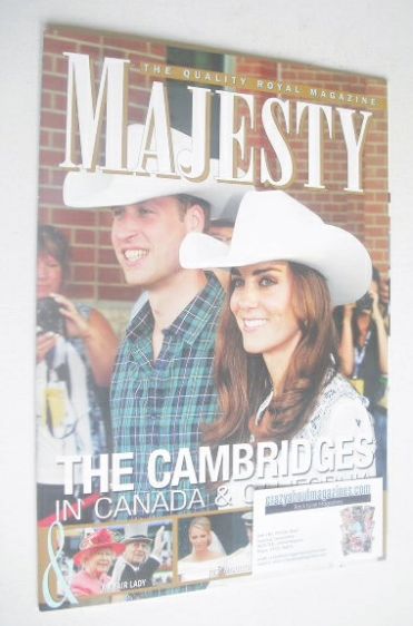 Majesty magazine - Prince William and Kate Middleton cover (August 2011)
