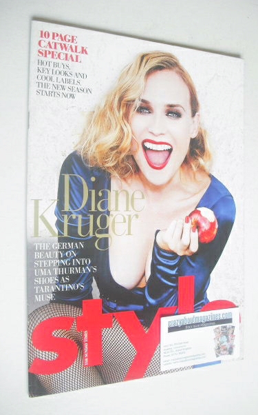 <!--2009-08-02-->Style magazine - Diane Kruger cover (2 August 2009)