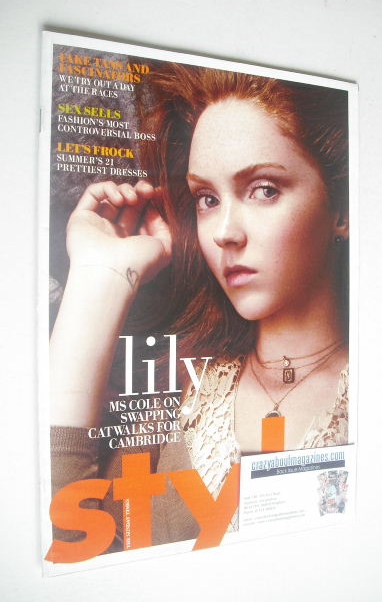<!--2008-06-22-->Style magazine - Lily Cole cover (22 June 2008)