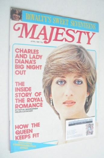 <!--1981-04-->Majesty magazine - Princess Diana cover (April 1981 - Volume 