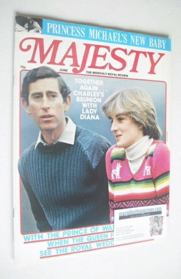 <!--1981-06-->Majesty magazine - Prince Charles and Lady Diana Spencer cove