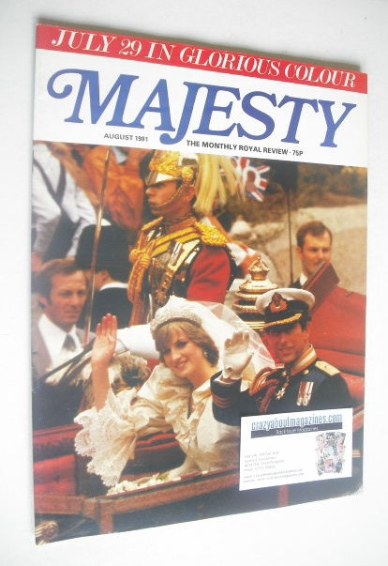 <!--1981-08-->Majesty magazine - Prince Charles and Lady Diana Spencer wedd