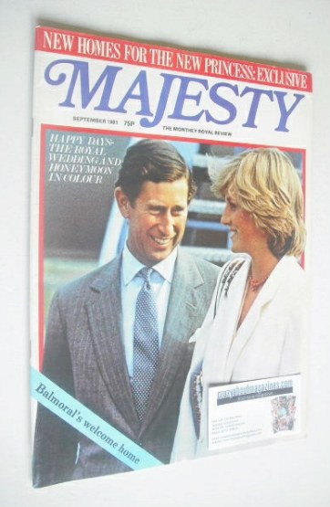 <!--1981-09-->Majesty magazine - Prince Charles and Princess Diana cover (S