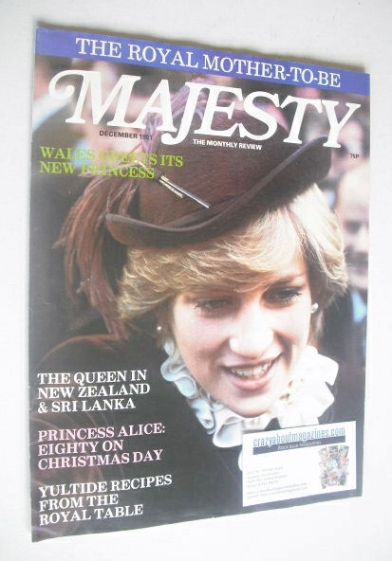 <!--1981-12-->Majesty magazine - Princess Diana cover (December 1981 - Volu