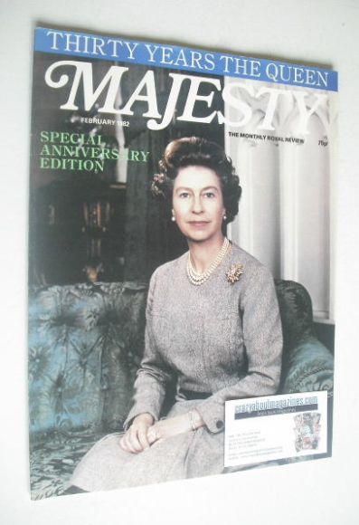 <!--1982-02-->Majesty magazine - Queen Elizabeth II cover (February 1982 - 