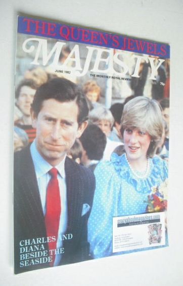 <!--1982-06-->Majesty magazine - Prince Charles and Princess Diana cover (J