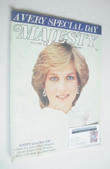 <!--1982-07-->Majesty magazine - Princess Diana cover (July 1982 - Volume 3