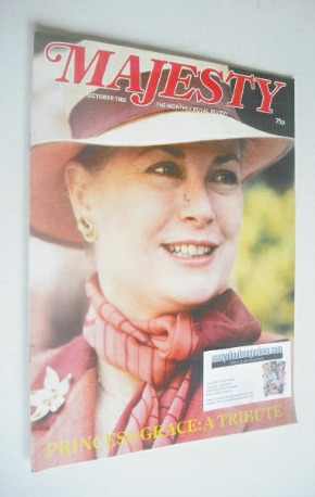 <!--1982-10-->Majesty magazine - Princess Grace cover (October 1982 - Volum