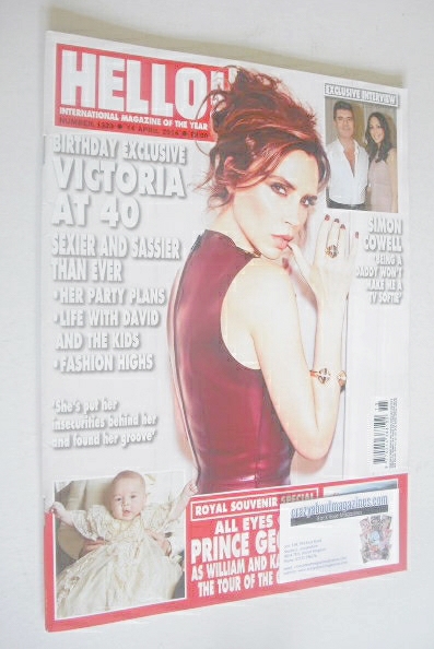<!--2014-04-14-->Hello! magazine - Victoria Beckham cover (14 April 2014 - 