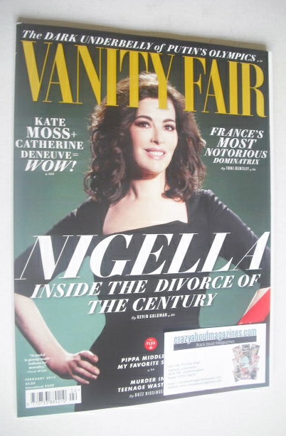 Vanity Fair magazine - Nigella Lawson cover (February 2014)