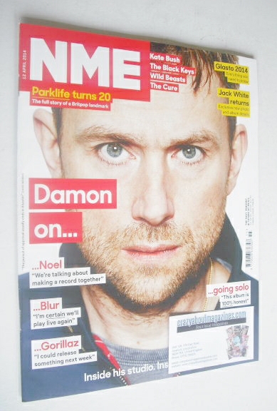 NME magazine - Damon Albarn cover (12 April 2014)