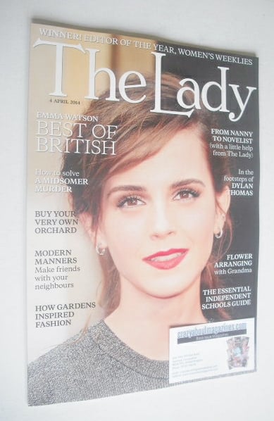 The Lady magazine (4 April 2014 - Emma Watson cover)