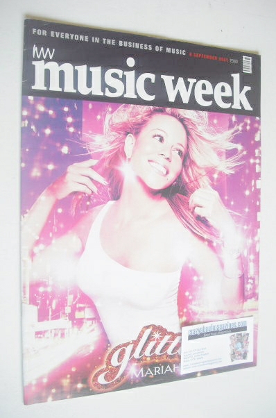 <!--2001-09-08-->Music Week magazine - Mariah Carey cover (8 September 2001