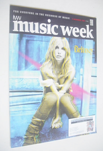 <!--2001-11-03-->Music Week magazine - Britney Spears cover (3 November 200