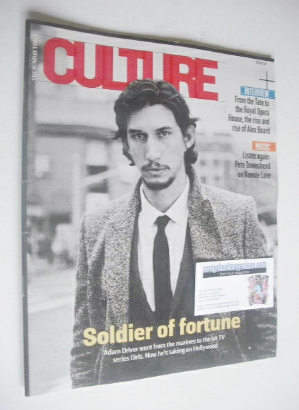 <!--2014-03-30-->Culture magazine - Adam Driver cover (30 March 2014)