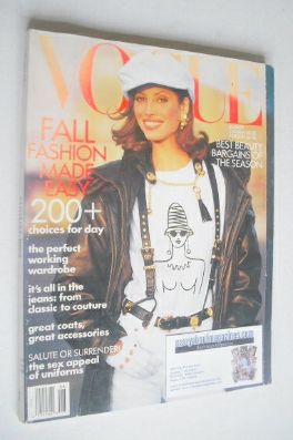 US Vogue magazine - August 1992 - Christy Turlington cover