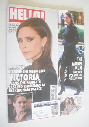 Hello! magazine - Victoria Beckham cover (2 December 2013 - Issue 1305)