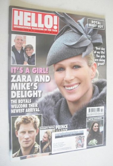 Hello! magazine - Zara Phillips cover (27 January 2014 - Issue 1312)