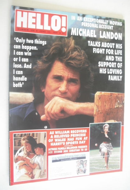 Hello! magazine - Michael Landon cover (22 June 1991 - Issue 158)