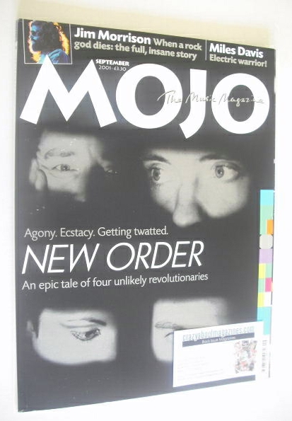 <!--2001-09-->MOJO magazine - New Order cover (September 2001 - Issue 94)