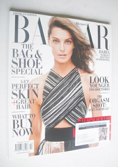 Harper's Bazaar magazine - February 2014 - Daria Werbowy cover