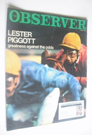 <!--1967-04-09-->The Observer magazine - Lester Piggott cover (9 April 1967