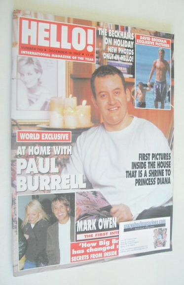 Hello! magazine - Paul Burrell cover (10 December 2002 - Issue 743)