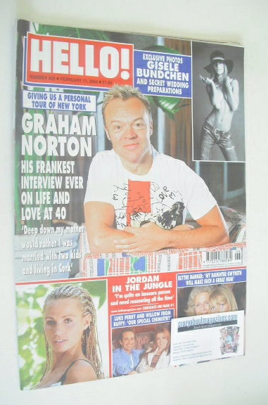 <!--2004-02-17-->Hello! magazine - Graham Norton cover (17 February 2004 - 