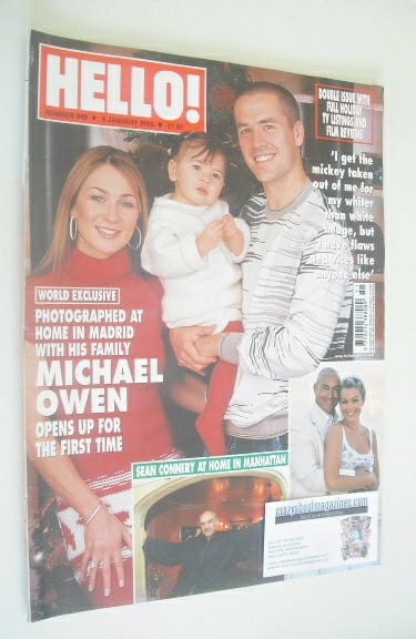 <!--2005-01-04-->Hello! magazine - Michael Owen cover cover (4 January 2005