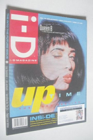 i-D magazine - Queen B cover (December 1989/January 1990 - Issue 76)