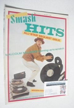 Smash Hits magazine - Malcolm McLaren cover (6-19 January 1983)