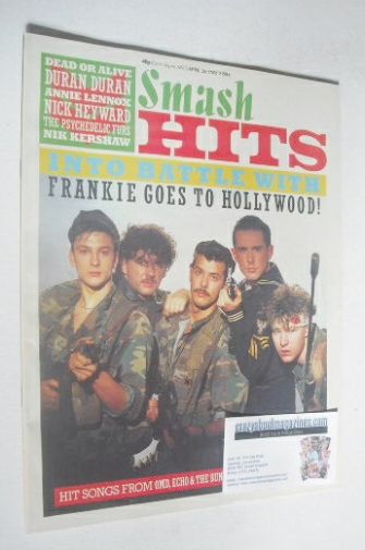 Smash Hits magazine - Frankie Goes To Hollywood cover (26 April - 9 May 1984)