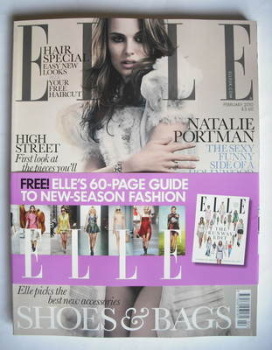 British Elle magazine - February 2010 - Natalie Portman cover