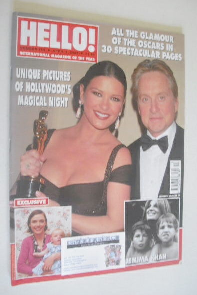 Hello! magazine - Catherine Zeta Jones and Michael Douglas cover (8 April 2003 - Issue 759)