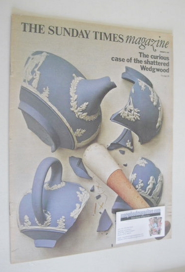 The Sunday Times magazine - The Curious Case Of The Shattered Wedgwood cover (8 January 1967)