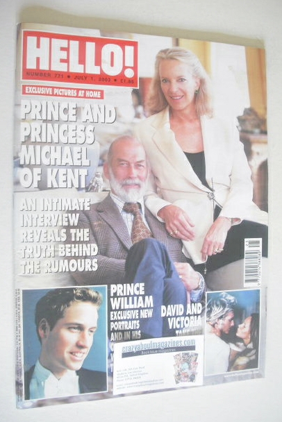 Hello! magazine - Prince and Princess Michael Of Kent cover (1 July 2003 - Issue 771)