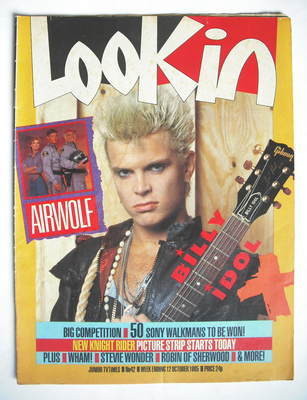 Look In magazine - Billy Idol cover (12 October 1985)