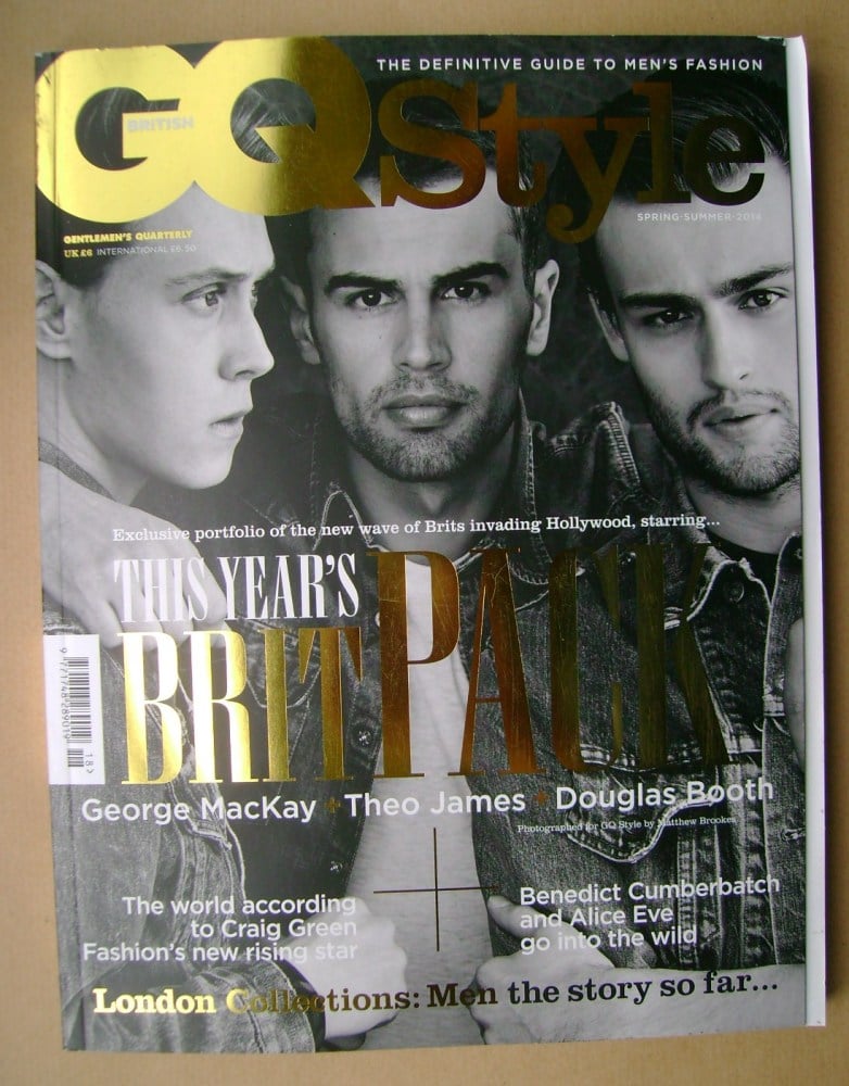 British GQ Style magazine - Spring/Summer 2014 - George MacKay, Theo James, Douglas Booth cover