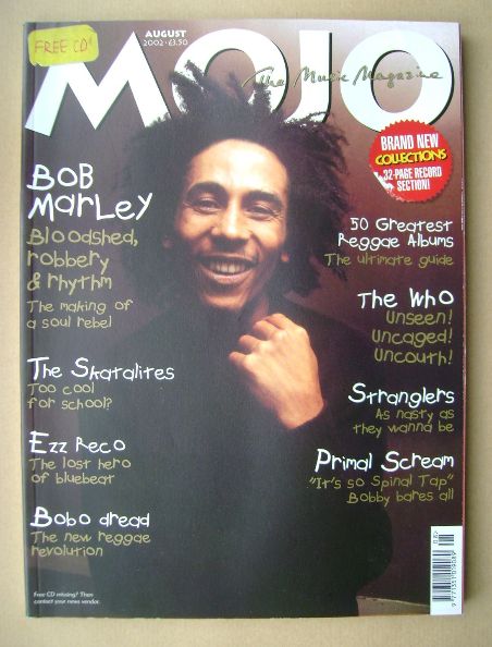 MOJO magazine - Bob Marley cover (August 2002 - Issue 105)