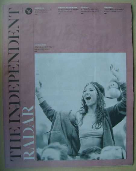 The Independent Radar magazine - Festival Fever cover (17 May 2014)