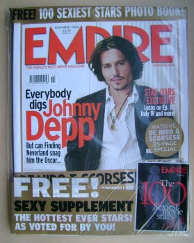 Empire magazine - Johnny Depp cover (November 2004 - Issue 185)