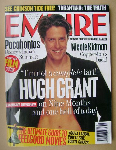 Empire magazine - Hugh Grant cover (November 1995 - Issue 77)