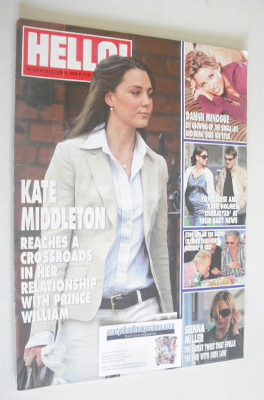 Hello! magazine - Kate Middleton cover (20 October 2005 - Issue 889)