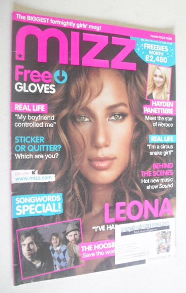 MIZZ magazine - Leona Lewis cover (10-23 January 2008)