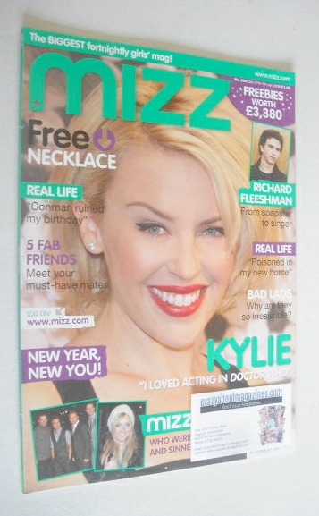 <!--2007-12-27-->MIZZ magazine - Kylie Minogue cover (27 December 2007 - 9 