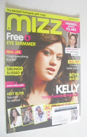 <!--2007-08-23-->MIZZ magazine - Kelly Clarkson cover (23 August - 5 Septem