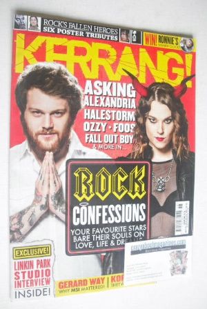 Kerrang magazine - Rock Confessions cover (3 May 2014 - Issue 1515)